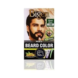 Bigen Men's Beard Color Brownish Black B102, 20gm + 20gm - Picture 1 of 2
