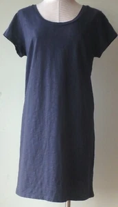 Mod-O-Doc Boutique Shift Shirt L NWT $64 NAVY 100% Cotton - Picture 1 of 10