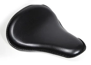 Solo Sitz Schwarz Plain Big Classic Custom Extra flach Chopper Universal - Bild 1 von 4