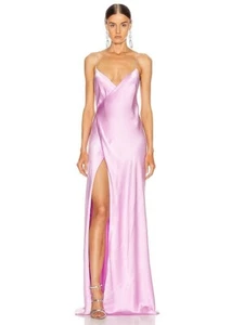 Michelle Mason Bubblegum Pink Wrap Dress Brand New Size US2 - Picture 1 of 6