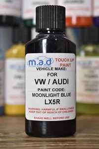 AUDI MOONLIGHT BLUE LX5R TOUCH UP KIT 30ML A1 A3 A4 A5 A6 TT A8 Q3 Q5 Q7 REPARATUR - Bild 1 von 1