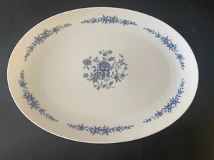Elite Creation Fine China of Japan Blue Brocade Pattern Serving Platter - Picture 1 of 2
