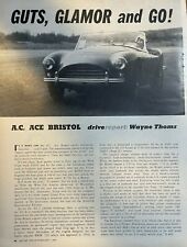 1960 Road Test AC ACE Bristol illustrated
