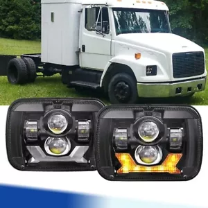 Faro LED 5X7" 7x6" para Freightliner FL 50 60 70 80 112 rectangular haz alto/bajo - Imagen 1 de 12