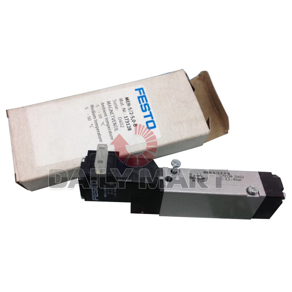 FESTO MEH-5/2-5,0-B 173128 ELECTROVÁLVULA MÓDULO PLC NUEVO Foto 1 de 1