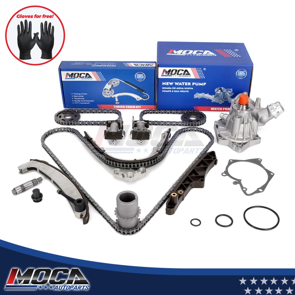 Timing Chain Kit Water Pump for BMW 740iL 540i X5 Z8 Land Rover 4.4L V8 DOHC - Image 1 of 4
