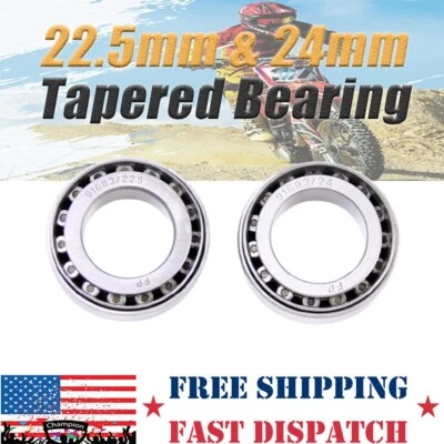 Rodamientos de bolas cónicos con vástago de cabeza de dirección 22,5*41 mm y 24*41 mm para moto de cross Foto 1 de 4