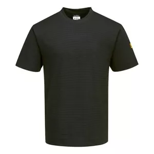Portwest AS20 - Antistatisches ESD T-Shirt S/S SCHWARZ GRÖSSEN XS-3X - Bild 1 von 1