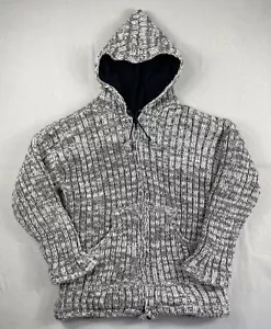Chaqueta de montaña de lana del Himalaya con capucha para mujer talla M esquí esquimal Nepal forrada de lana - Imagen 1 de 10
