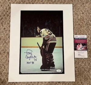 TONY ESPOSITO Chicago Blackhawks AUTOGRAPHED SIGNED 14x17 PRINT JSA COA/HOLO - Picture 1 of 5