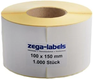 Thermotransfer Etiketten Rolle - 100 x 150 mm - 1.000 Stck - Versand UPS DPD DHL - Bild 1 von 1