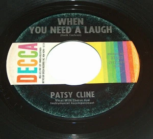 45 RPM Patsy Cline Sail My Ship Alone, You Need A Laugh DECCA Vinyl 31552 VG+ - Picture 1 of 4