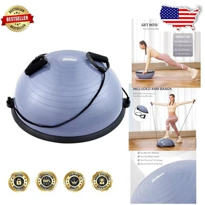23-Inch Balance Ball Trainer Set with Resistance Bands – Home Gym Essential - Picture 1 of 9