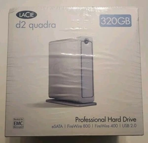 NEW! LaCie d2 HD Quadra 7200RPM 8MB 320GB eSATA F800/400 External Hard Drive - Picture 1 of 3