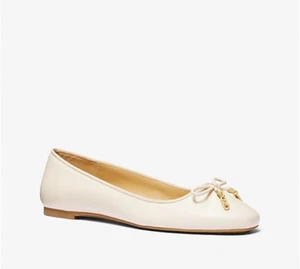 Scarpe basse ballerine Michael kors Nori in pelle donna LT pelle panna punta mandorla - Foto 1 di 3