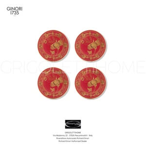 Richard Ginori - Tesori Oriente Italiano Rubrum - Set 4 Sottobicchieri - Imagen 1 de 8