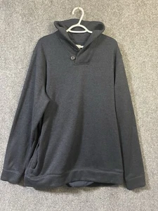 Sonoma Mens Sweater Navy Life Style V-Neck Sweatshirt XXL Tall - Picture 1 of 8