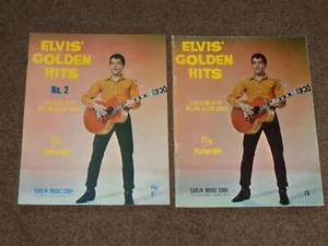 Elvis Presley - Lot of 2 Elvis' Golden Hits 1960s song books - Picture 1 of 3