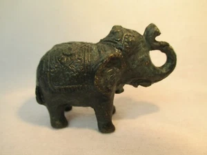 India Tibet Metal Elephant Sculpture Asiatica Antique - Picture 1 of 6