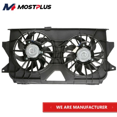 Radiator Dual Cooling Fan For 05-07 Chrysler Town & Country Dodge Grand Caravan - Image 1 of 4