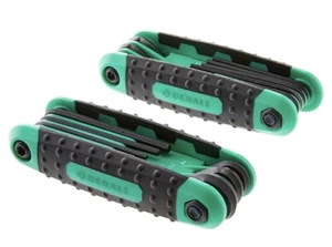17pc Folding Allen Wrenches Sets | Includes Metric and SAE Hex Key Sets - Picture 1 of 4