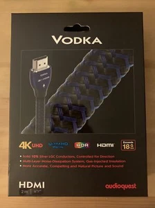 AudioQuest VODKA HDMI Cable | 2M / 6'7" 4K Ultra HD Blue Ray HDR 3D Ethernet - Picture 1 of 9