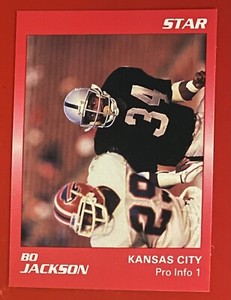 1990 Star Bo Jackson #7 Kansas City Royals / Los Angeles Raiders