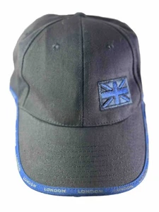 Gorra Union Jack London negra y azul nueva sin etiquetas - Imagen 1 de 6