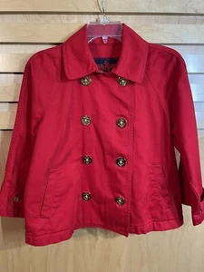 Lauren Ralph Lauren Women’s Jacket Double Breasted Gold Tone Buttons Size P/M - Picture 1 of 10