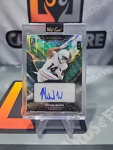 2023 Wildcard Wildchrome Michael Wilson TEAL STONE AUTO AUTOGRAPH RC 8/25 - Bild 1 von 2
