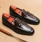 Men's Punk Business Formal Shoes Round Toe Fashion Slip On Office Casual 45 46