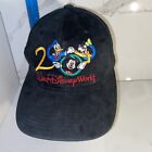 Walt Disney World Corduroy Mickey Mouse Donald Duck Black Cap Vintage