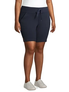 Athletic Works Dri fit Core active Bike Bermuda shorts relaxed with pockets - Picture 1 of 19