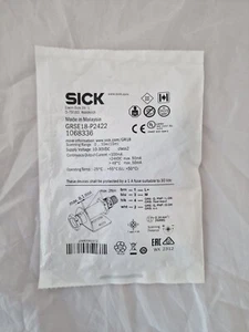 Sick GRSE18-P2422 1068336, M18 Metal, Axial, Through-beam, PNP, M12 4-pin plug - Picture 1 of 2