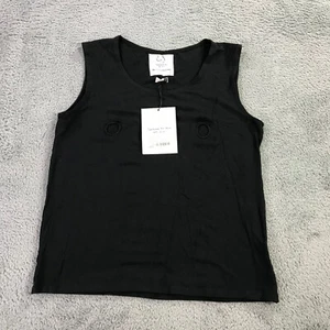 Yoko Ono Shirt Mens Medium Eyelit Tank Black Top LBGTQ John Lennon Rare a3 - Picture 1 of 13