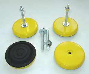 4 Maschinenfüße NEU D122 H30 M12x110 gelb Fräsmaschine/Drehmaschine - Bild 1 von 1