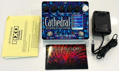 Electro Harmonix Cathedral Stereo Reverb Guitar Effects Pedal + Box and Adapter - Image 1 of 4
