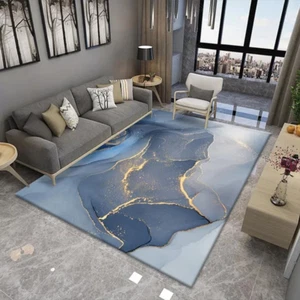 Nordic Light Luxury Marble Living Room Carpet Bedroom Abstract Bedside Carpets B - Picture 1 of 33