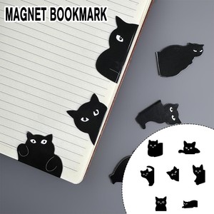 Cat Bookmark 7pcs Cat Book Markers Clip Cute Magnetic Set Page Clip Marks Q8M7