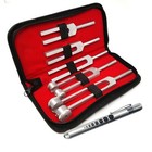 Set Of 5 Tuning Forks C128 C512 C256 C1024 C2048 + Penlight Diagnostic Kit