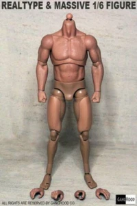 GANGHOOD 1/6 Arnold Muscular Strong Action Figure Body For 12in Doll Model Toy - Picture 1 of 6