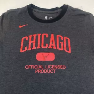 MAGLIETTA NIKE Chicago Bulls NBA BASKETBALL Ringer T-SHIRT Taglia Uomo M Tri Blend - Foto 1 di 4