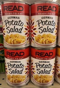 4 CANS Read Ready to Eat German Potato Salad 15 oz Can Bacon - Picture 1 of 5
