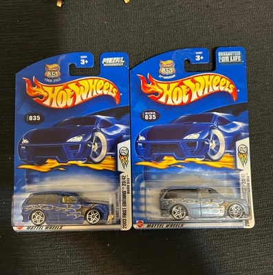 Van / Sports Car / Hot Wheels Boom Box #035 Lot of 2 Different Silver/Blue NEW - Image 1 of 4