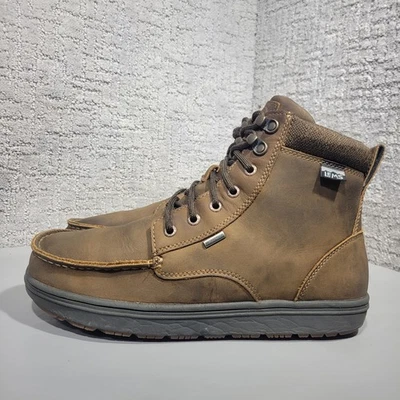 Botas impermeables Lems Boulder Grip talla para hombre 10 para mujer 11,5 de cuero marrón EE. UU. Foto 1 de 4