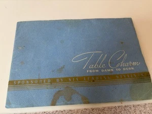 Vintage 1937 Table Settings Table Charm from Dawn to Dusk Oneida Co. 6 Stylists - Picture 1 of 7