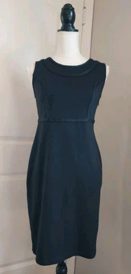 Vestido Cato para mujer manga vaina negro cuello redondo cremallera lateral tejido elástico talla 8 Foto 1 de 4
