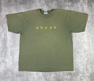 Vintage Train Band T Shirt Pop Rock Green Graphic Print size XL 90s Y2K - Picture 1 of 11