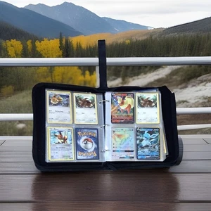 POKÉMON CARDS AND PIKACHU BINDER - Picture 1 of 7