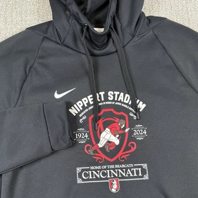 Sudadera con capucha negra Nike Dri-Fit para hombre mediana Cincinnati Bearcats Nippert 100 años Foto 1 de 4
